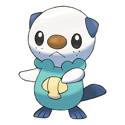 Oshawott - Water type Pokémon #501, official artwork
