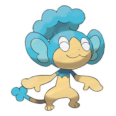 Panpour - Water type Pokémon #515, official artwork