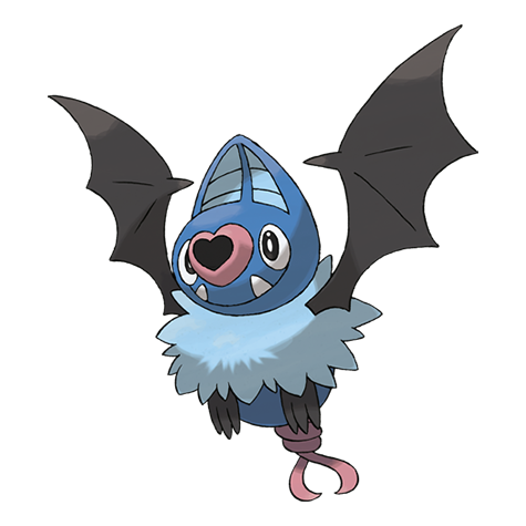Swoobat - psychic/flying type Pokémon #528