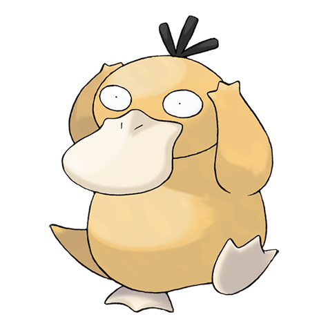 Psyduck - Water type Pokémon #54, official artwork
