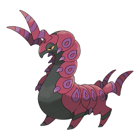Scolipede - Bug/Poison type Pokémon #545, official artwork