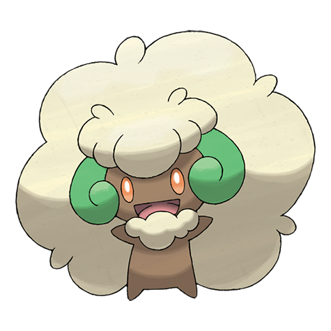 Whimsicott - Grass/Fairy type Pokémon #547, official artwork