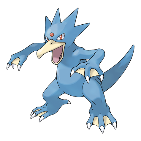 Golduck - Water type Pokémon #55, official artwork