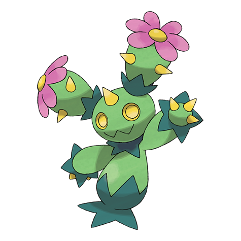 Maractus - Grass type Pokémon #556, official artwork