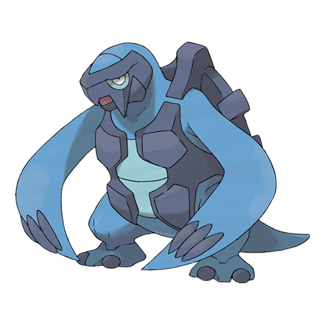 Carracosta - water/rock type Pokémon #565, official artwork from Pokédex