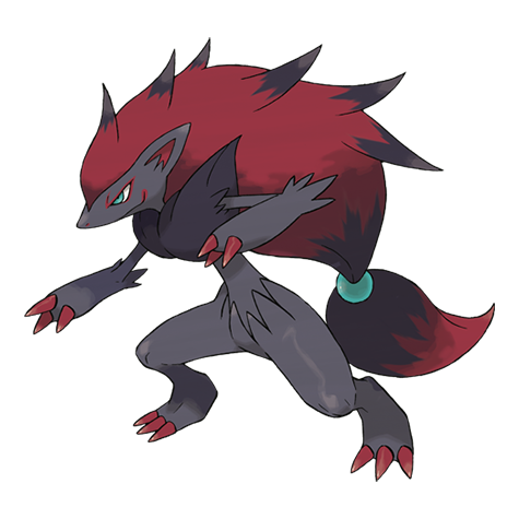 Zoroark - Dark type Pokémon #571, official artwork