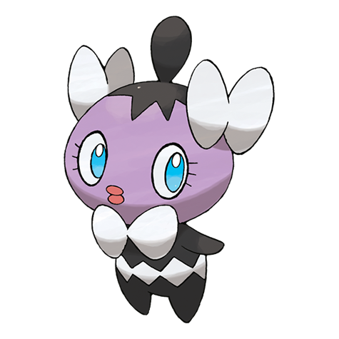 Gothita - psychic type Pokémon #574, official artwork from Pokédex