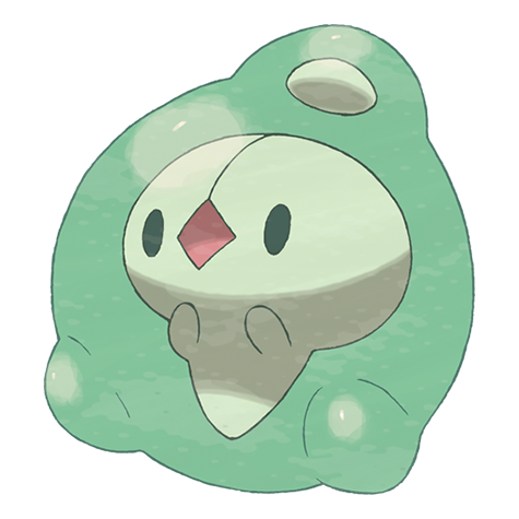 Duosion - psychic type Pokémon #578, official artwork from Pokédex