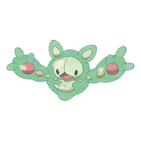 Reuniclus - psychic type Pokémon #579, official artwork from Pokédex
