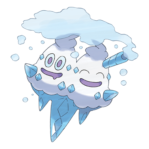 Vanilluxe - Ice type Pokémon #584, official artwork