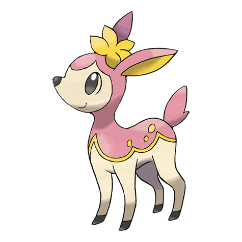 Deerling - normal/grass type Pokémon #585, official artwork from Pokédex