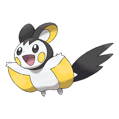 Emolga - Electric/Flying type Pokémon #587, official artwork