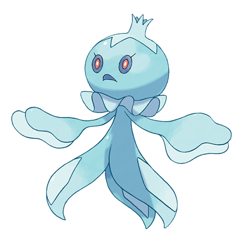 Frillish-male - Water/Ghost type Pokémon #592, official artwork