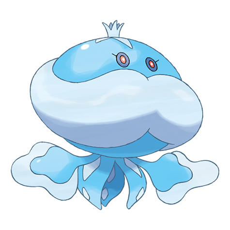 Jellicent-male - Water/Ghost type Pokémon #593, official artwork