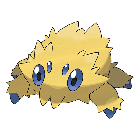 Joltik - Bug/Electric type Pokémon #595, official artwork
