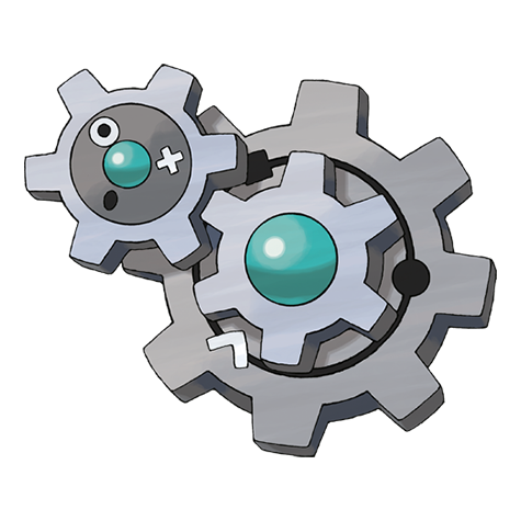 Klang - steel type Pokémon #600, official artwork from Pokédex