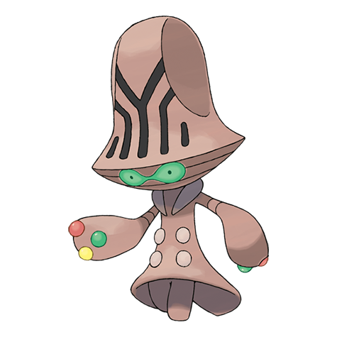 Beheeyem - psychic type Pokémon #606, official artwork from Pokédex
