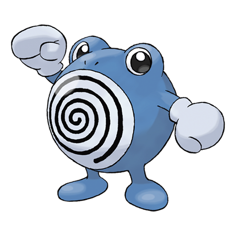Poliwhirl - Water type Pokémon #61, official artwork