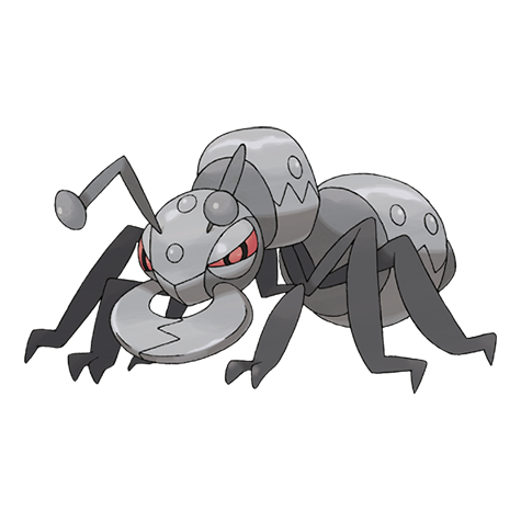 Durant - bug/steel type Pokémon #632, official artwork from Pokédex
