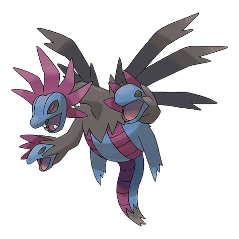 Hydreigon - Dark/Dragon type Pokémon #635, official artwork