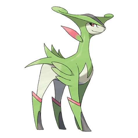 Virizion - Grass/Fighting type Pokémon #640, official artwork