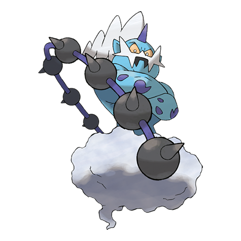 Thundurus-incarnate - Electric/Flying type Pokémon #642, official artwork