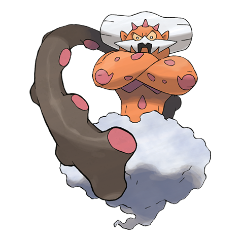 Landorus-incarnate - ground/flying type Pokémon #645, official artwork from Pokédex
