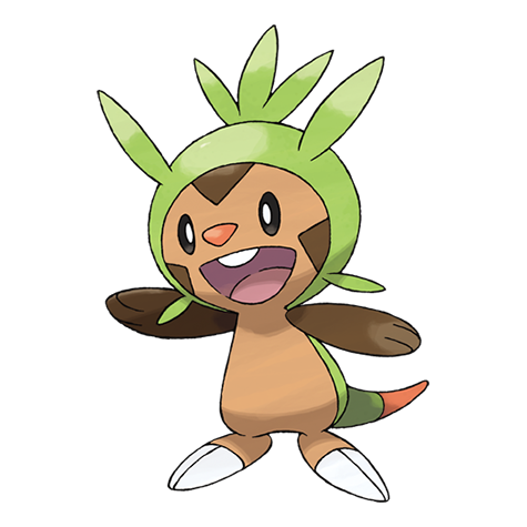 Chespin - Grass type Pokémon #650, official artwork