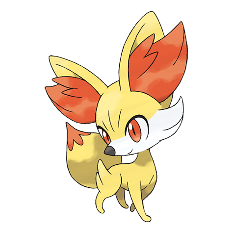 Fennekin - fire type Pokémon #653, official artwork from Pokédex