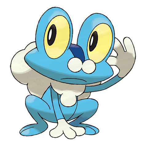 Froakie - Water type Pokémon #656, official artwork