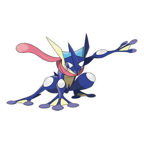 Greninja - Water/Dark type Pokémon #658, official artwork