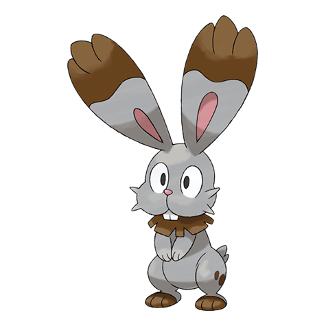 Bunnelby - normal type Pokémon #659, official artwork from Pokédex