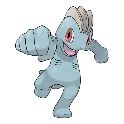 Machop - Fighting type Pokémon #66, official artwork