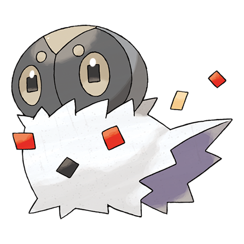 Spewpa - Bug type Pokémon #665, official artwork