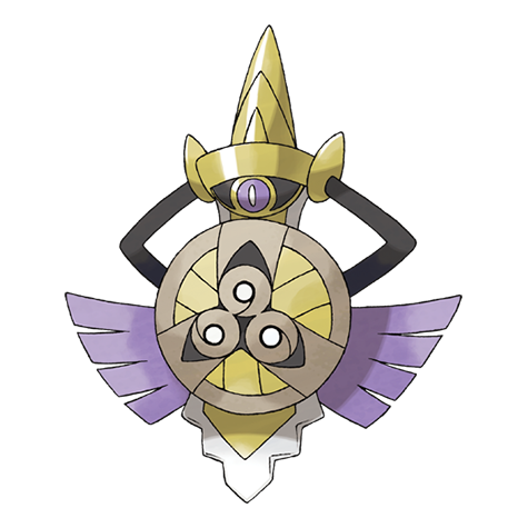 Aegislash-shield - steel/ghost type Pokémon #681, official artwork from Pokédex