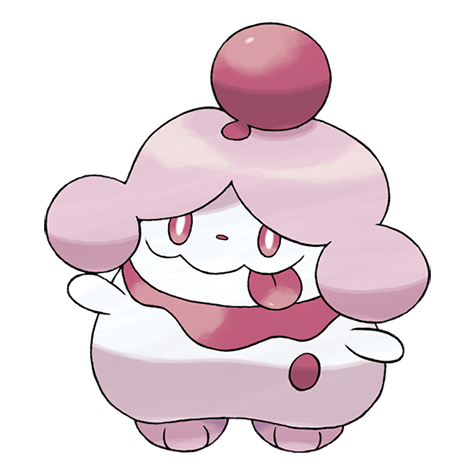 Slurpuff - Fairy type Pokémon #685, official artwork