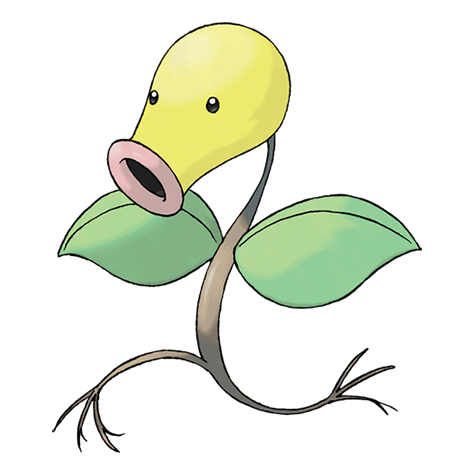 Bellsprout - Grass/Poison type Pokémon #69, official artwork