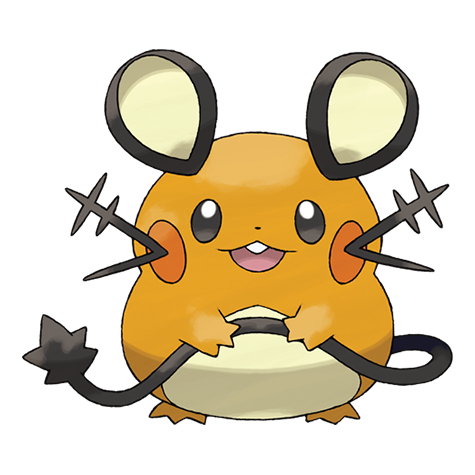 Dedenne - Electric/Fairy type Pokémon #702, official artwork