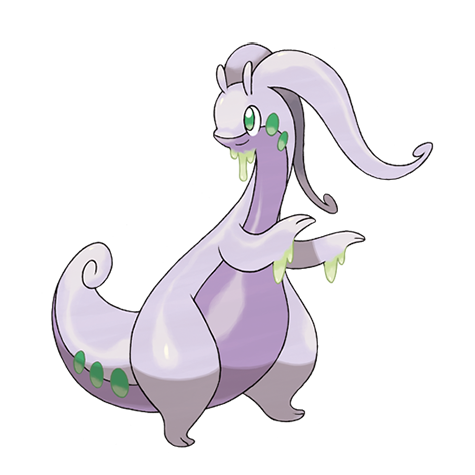 Goodra - Dragon type Pokémon #706, official artwork