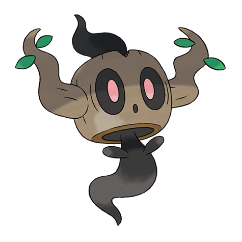 Phantump - Ghost/Grass type Pokémon #708, official artwork