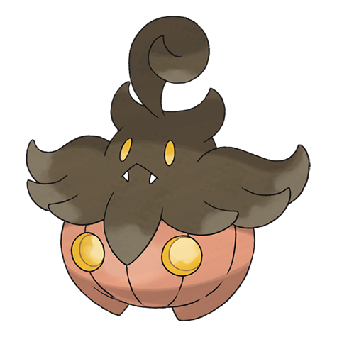 Pumpkaboo-average - Ghost/Grass type Pokémon #710, official artwork