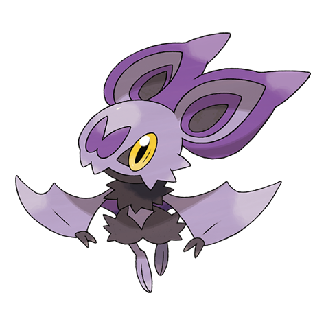 Noibat - Flying/Dragon type Pokémon #714, official artwork
