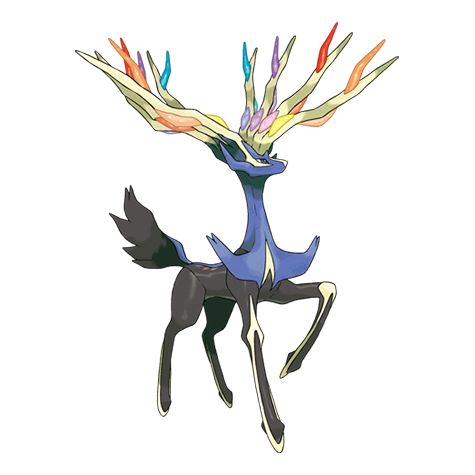 Xerneas - Fairy type Pokémon #716, official artwork