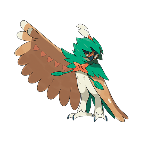 Decidueye - Grass/Ghost type Pokémon #724, official artwork