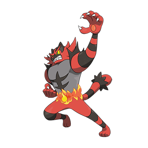 Incineroar - fire/dark type Pokémon #727