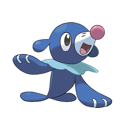 Popplio - Water type Pokémon #728, official artwork