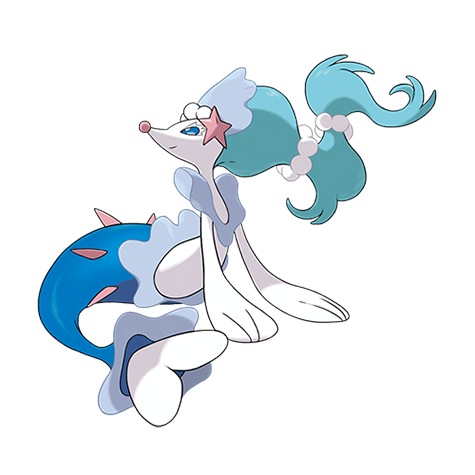 Primarina - Water/Fairy type Pokémon #730, official artwork