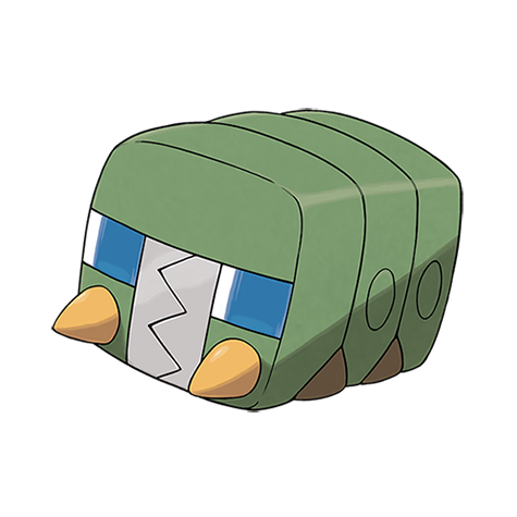 Charjabug - Bug/Electric type Pokémon #737, official artwork
