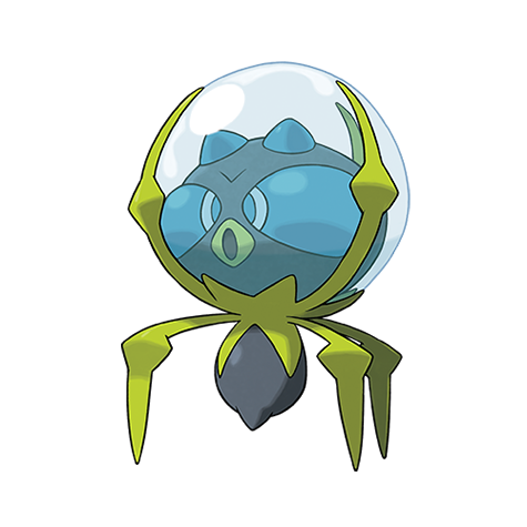 Dewpider - Water/Bug type Pokémon #751, official artwork