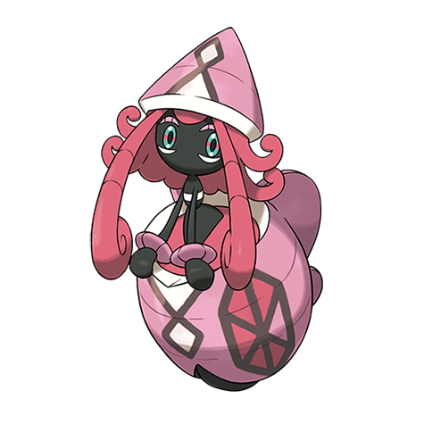 Tapu-lele - psychic/fairy type Pokémon #786, official artwork from Pokédex